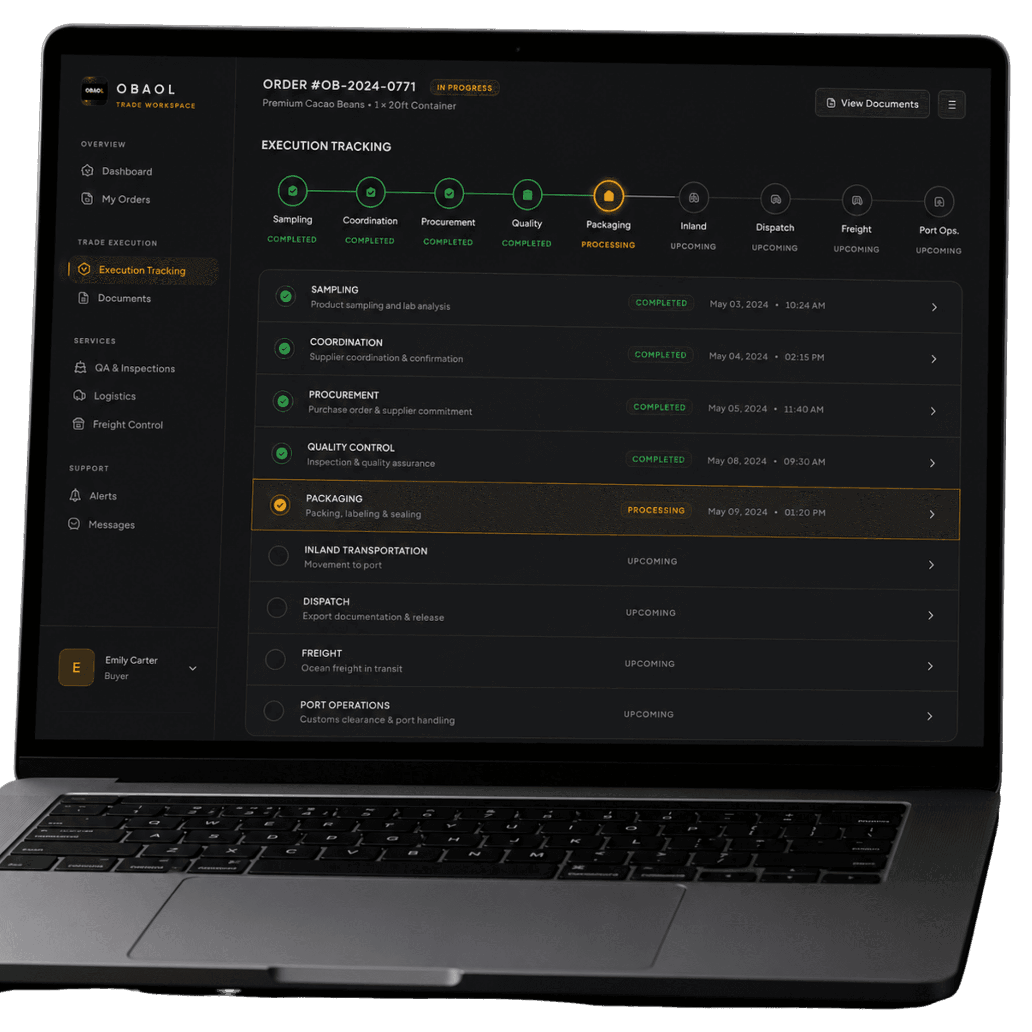 OBAOL procurement execution workspace