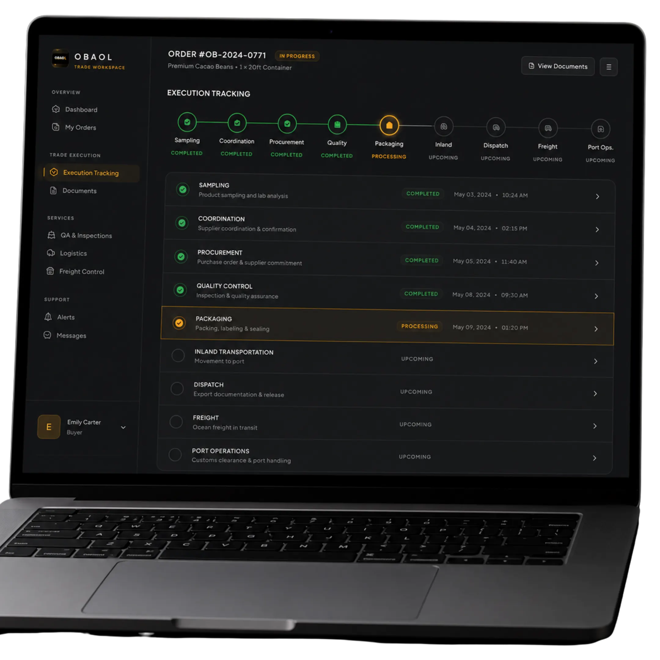 OBAOL procurement execution workspace